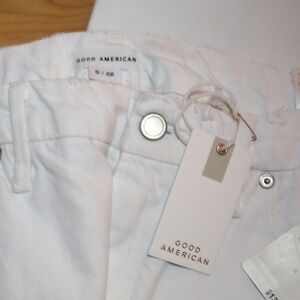 Good American High-Rise White Jeans with Branded Tag 6/28